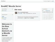 Tablet Screenshot of moodle.bownet.org